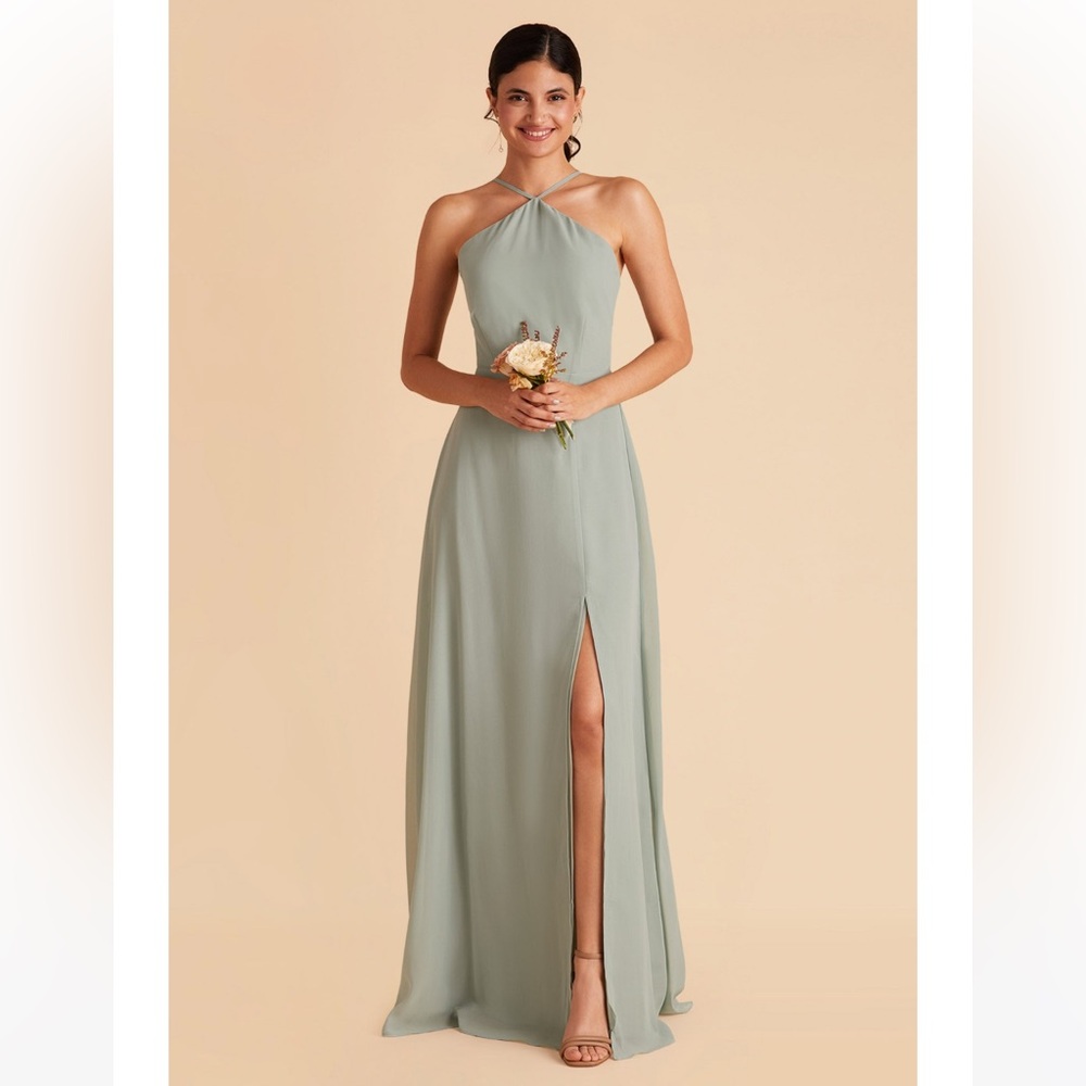 Birdy Grey Sage Green Halter Bridesmaid Dress